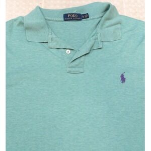 Polo Ralph Lauren Men's XL Green Short Sleeve Polo Shirt‎ Pony Logo Classic Fit